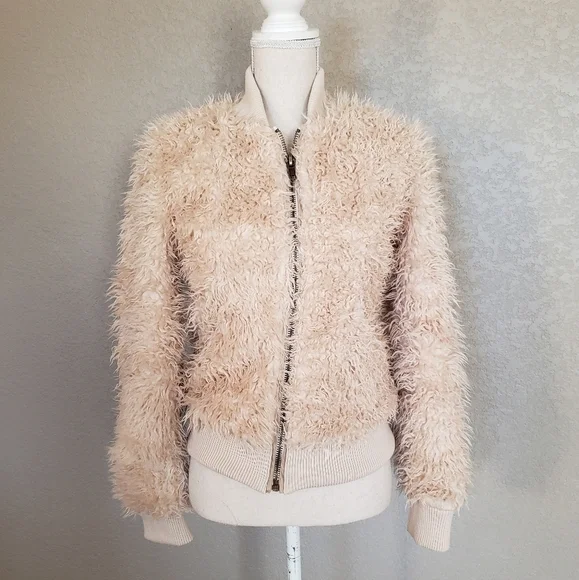 Chaser Faux Lamby bomber Jacket